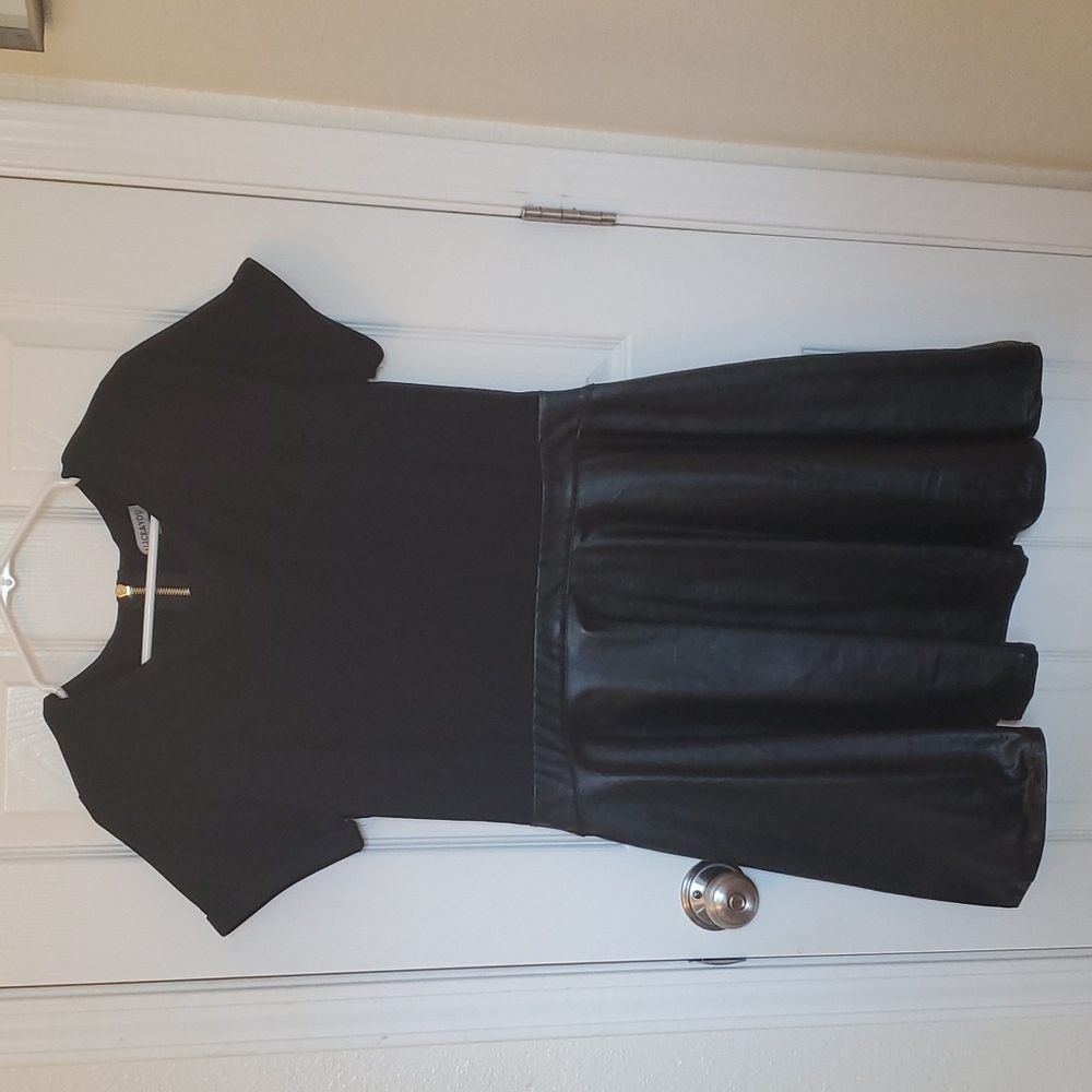 Black mini dress